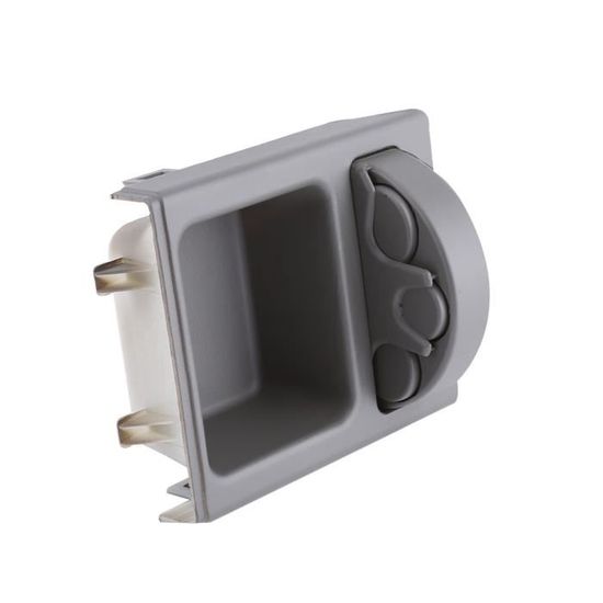Geloo – Porte-Gobelet Console Centrale BMW E46 1998-2005 – Rangement 2 Gobelets + Compartiment – Réf. 51168217953