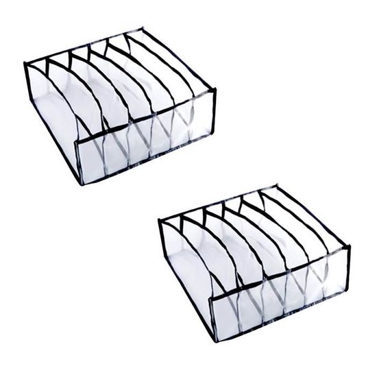 Lot De 2 Boîtes De Rangement Pour Ruban Adhésif Washi HomDSim - Avec 15 Compartiments Réglables - Transparent - Pour Ruban De Masquage De Bureau