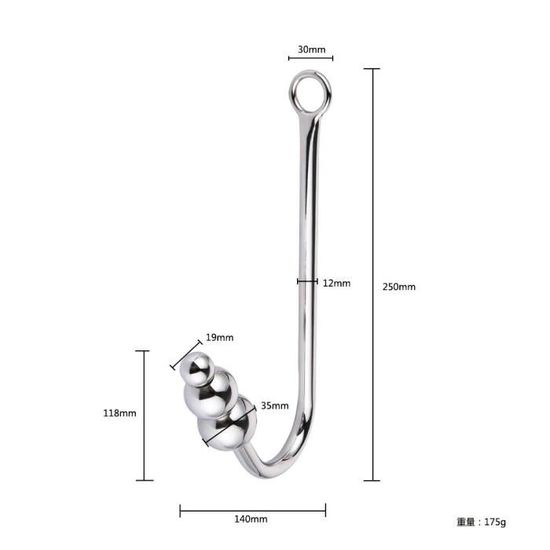 Jeux Pour Adultes, Crochet Anal Et Vaginal Bdsm, En Acier Inoxydable, Boule D