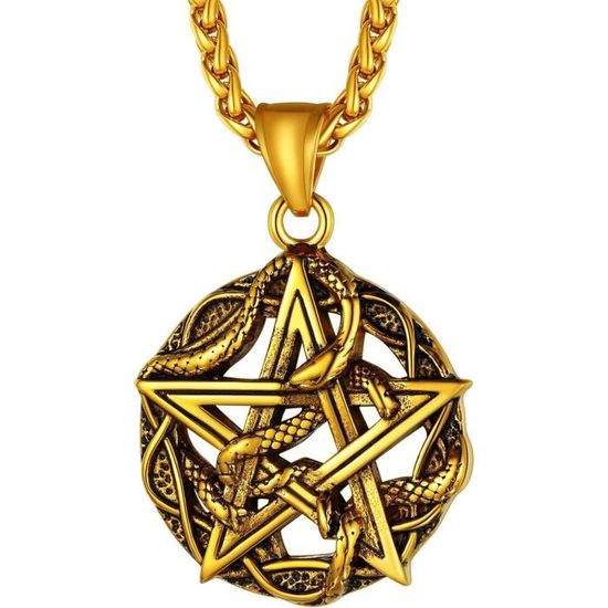 Akyol - Étoile de David menorah bijoux juifs - Collier religieux - foi - étoile juive