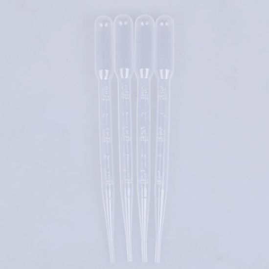 Pack outil a main,Pipettes de transfert jetables en plastique, comptegouttes, pour Silicone