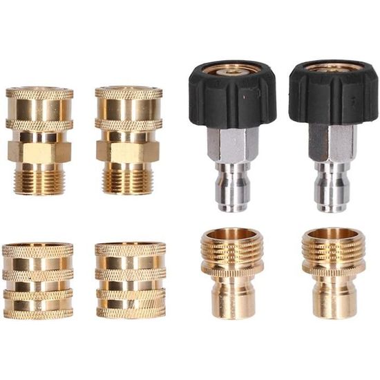 Tool Daily Adaptateur Nettoyeur Haute Pression - Kit Connexion Rapide 3/8" M22 14mm 5000 PSI