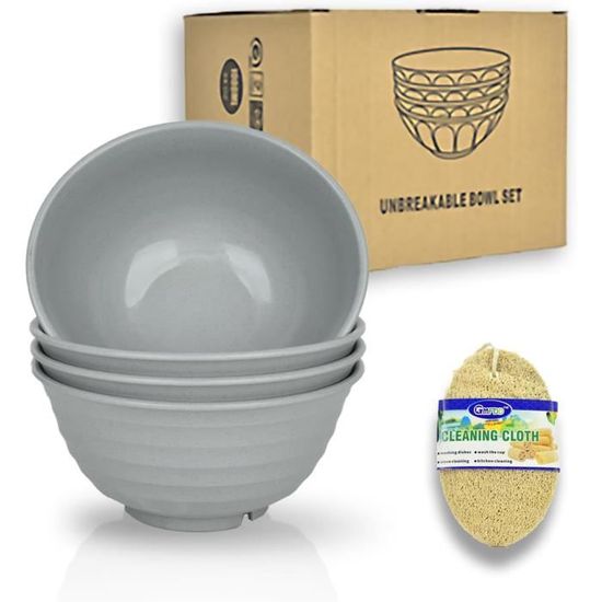 TuYines Ensemble De Bols à Céréales, Set De 4 Bols à Dessert