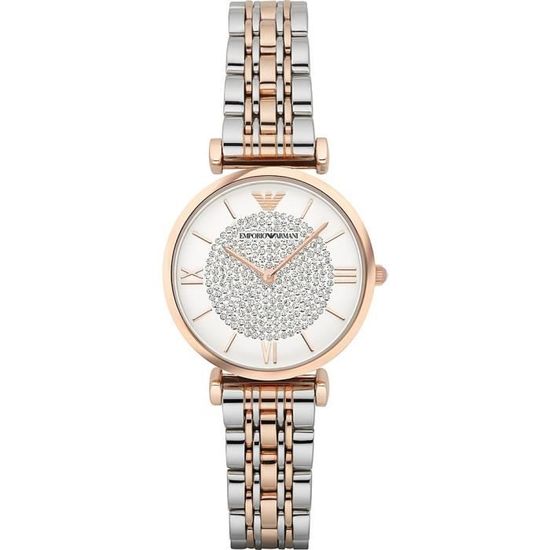 Emporio armani watch two tone hotsell