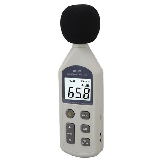 Sonomètre Numérique SMART SENSOR ST9604 - Plage 30-130 DB, Mesure Du Bruit Avec Rétroéclairage, Pour Maison Et Professionnel