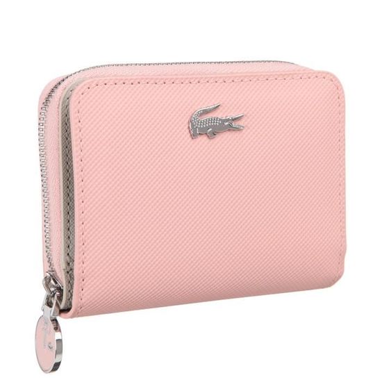 LACOSTE Porte monnaie NF2777DC Rose Femme Cdiscount Bagagerie Maroquinerie