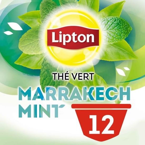 Lipton Thé Vert Marrakech Mint Capsules Dolce Gusto 12 Capsules - 30 g