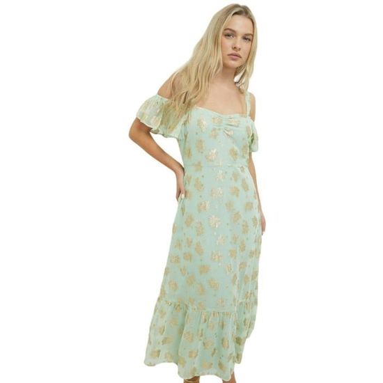 Dorothy Perkins Robe mi long Menthe Cdiscount Pr t Porter