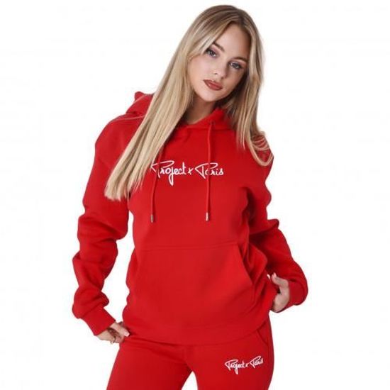 Sweat femme Project x Femme rouge F222138 RDW - XS