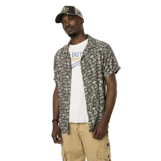 T-shirt Homme Manches Courtes Motif Arbre Liège | Col Rond, Polyester Léger | Pour L'été, La Plage, Style Décontracté - 8