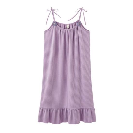 Robe D'été ONLY à Bretelles Réglables - Rayures Gris Et Noir, Taille S/M, En Polyester Et Viscose