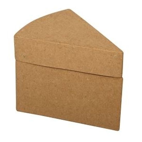 Boite Part De Gateau En Papier Mache 10 5x8x8cm Cdiscount Beaux Arts Et Loisirs Creatifs