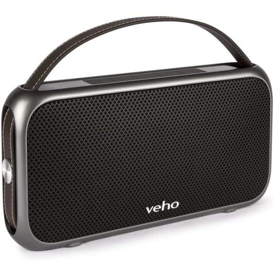 Veho M7 Retro Enceinte sans Fil Compatible avec Smartphone/Tablette/Lecteur MP3 Bluetooth Gris