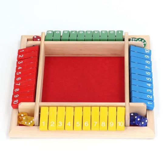 Set De 4 Dés D’exercice En Bois – Fitness Et Activité Sportive – Jeu Familial, Fête Ou Bar – Dimensions 3x3x3 Cm