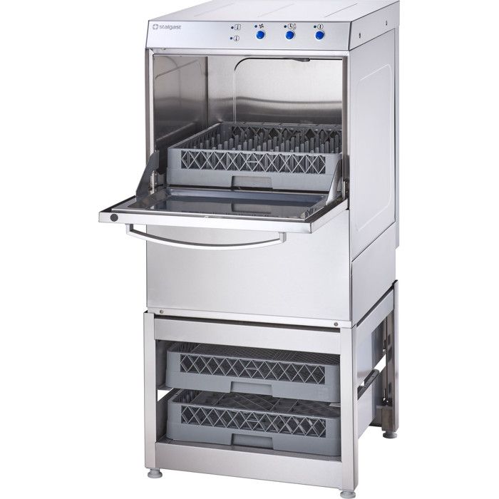 Lave-Vaisselle Professionnel Inox avec Base Panier 50 x 50 cm - Stalgast - 220V monophase