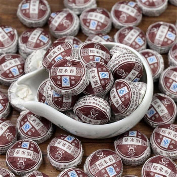 Yunnan puerh tea100g (0.22LB) Glutinous rice flavor Mini Tuocha Puer Black tea Ripe Pu er tea Green food Pu'er tea Puer tea Chines
