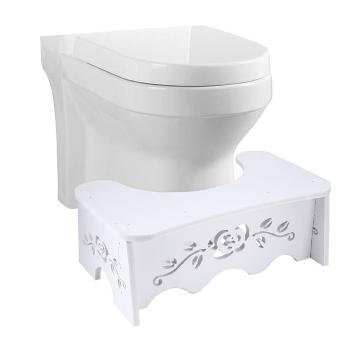 Tabouret Toilette Enfant Adult Santé Repose-pieds Salle de Bain Antidérapant HB012 -KEL