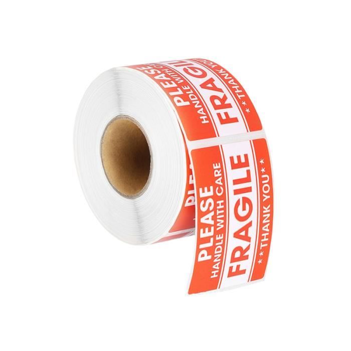 500 pièces autocollant d'avertissement Fragile texte clair panneau signe de paquet pour MILK - MICELLAR WATER - LINIMENT - WIPE