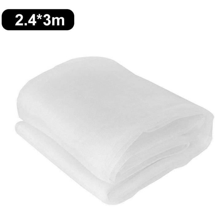 Filet de Protection Contre Les Insectes en Filet, Filet Anti-Insectes Insectes moustiques pour Jardin, Serre, Cultures, 2.4 * 3 m