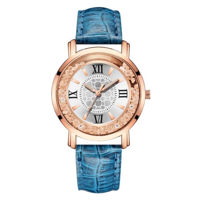 Mode minimaliste élégant avec cadran de bracelet montre à quartz pour femme montre-cadeau CDX200928915BU