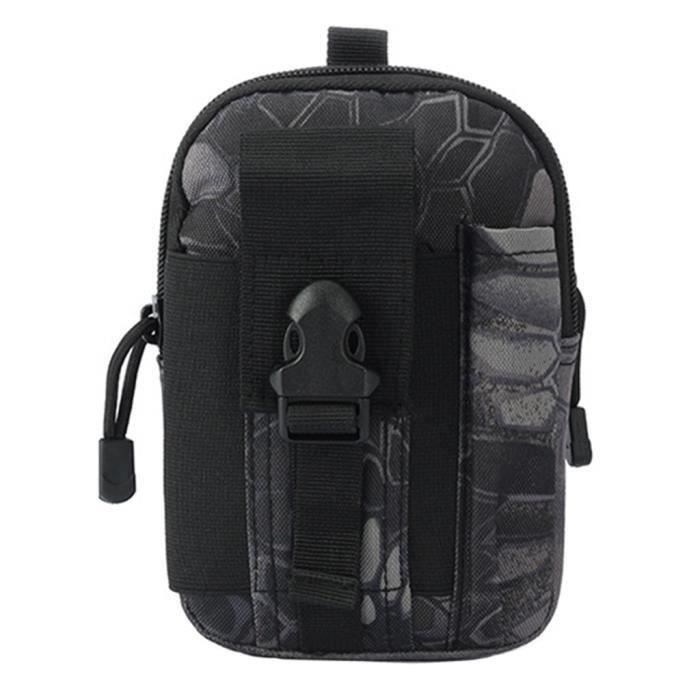 Sac De Taille Tactique étanche Pack De Ceinture Pochette Molle Python Noir