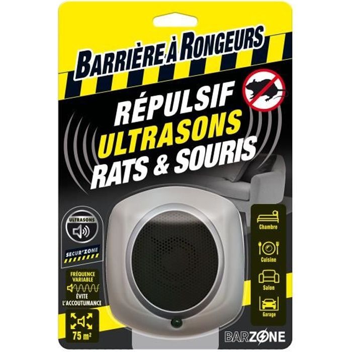 BARRIÈRE À RONGEUR Répulsif ultrasons Rats et Souris