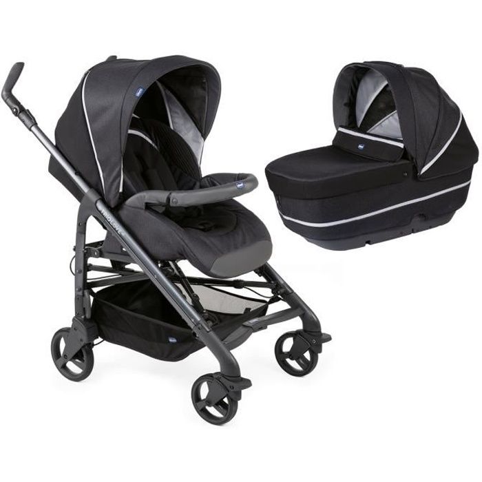 CHICCO - Duo poussette 2en1 Love Up Cool - Pirate Black
