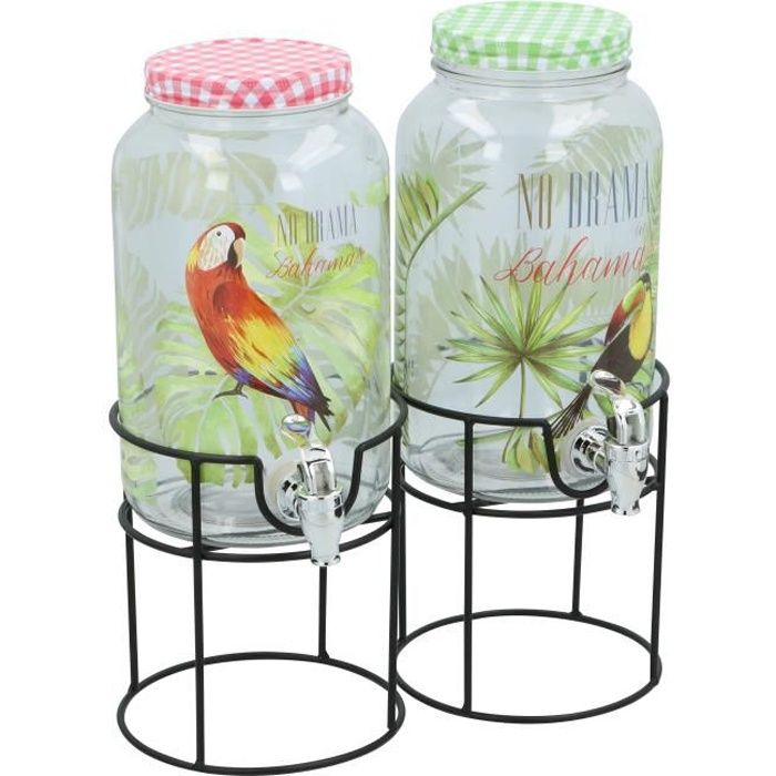 Cuisine Elegance - Distributeur de Boisson - Verre - 3 Litres
