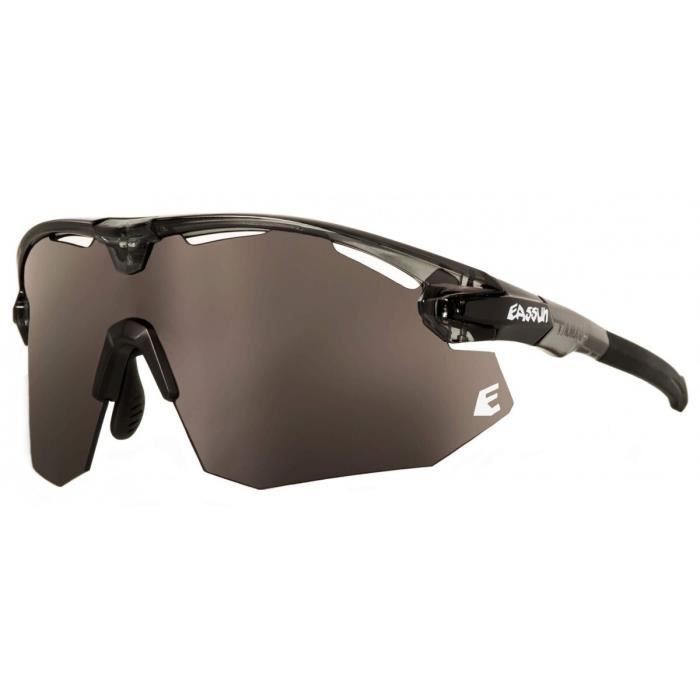 Lunettes de soleil Eassun Giant - shiny clear grey-sh.black/smoke lens - TU
