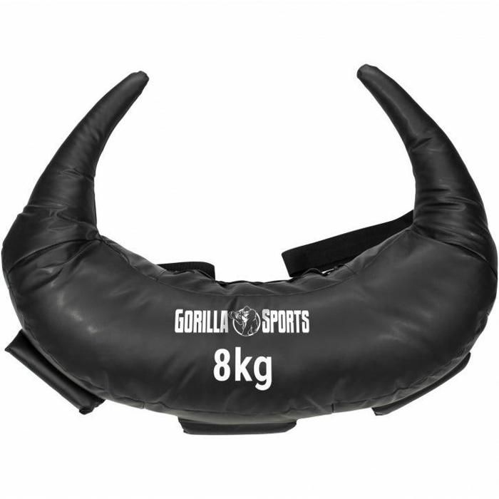 Gorilla Sports - Bulgarian Fitness Bag Coloris Noir de 5Kg à 22,5Kg 8 KG
