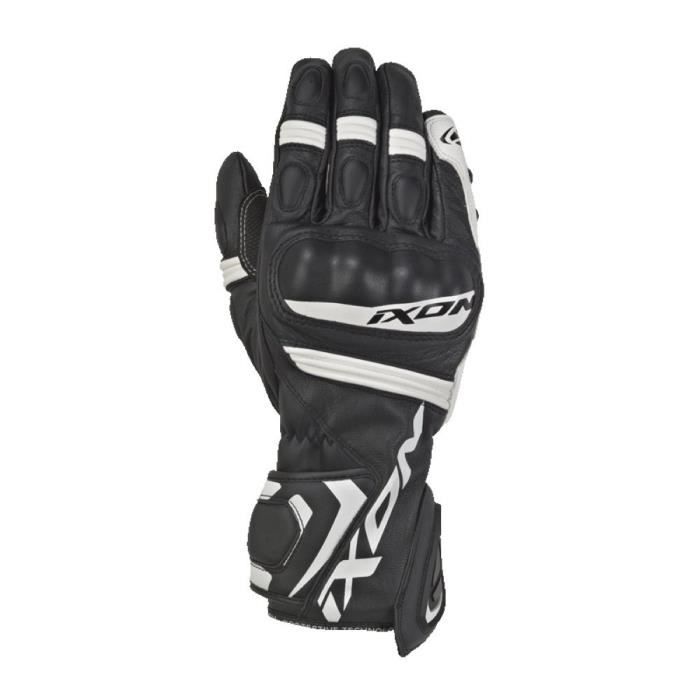 IXON Gants moto RS Tempo - Noir et Blanc - Taille XXL
