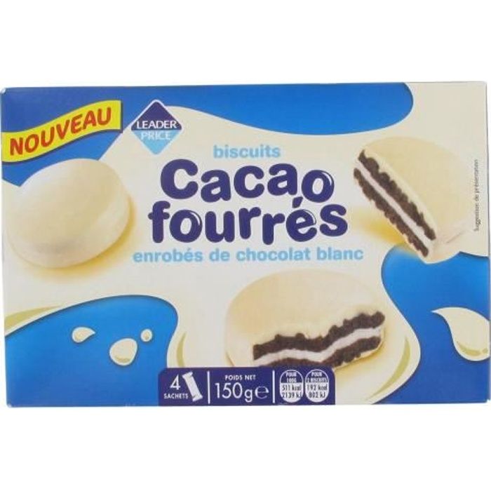 Biscuit cacao fourrés - 150g
