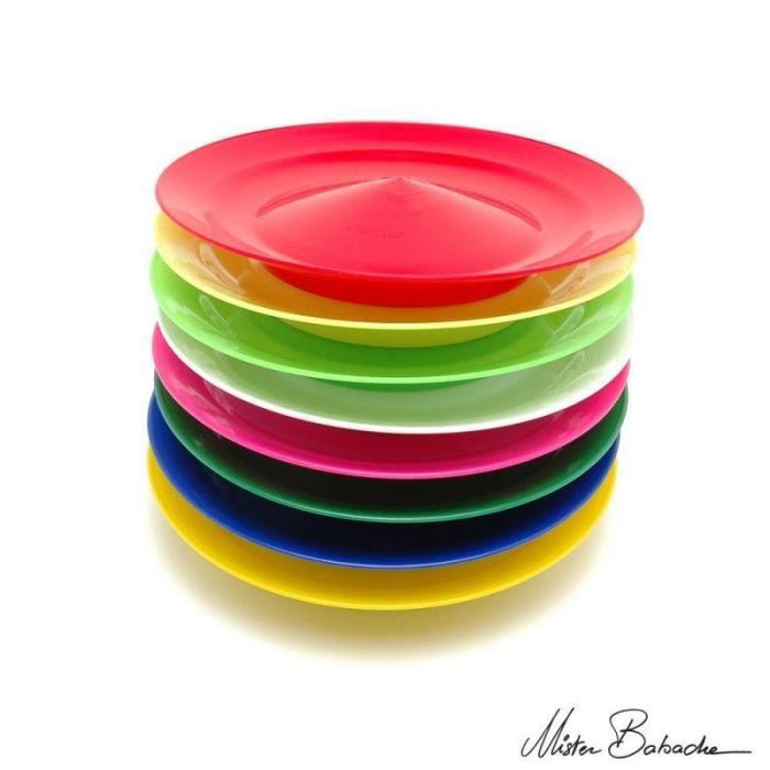 Assiette chinoise nue rouge