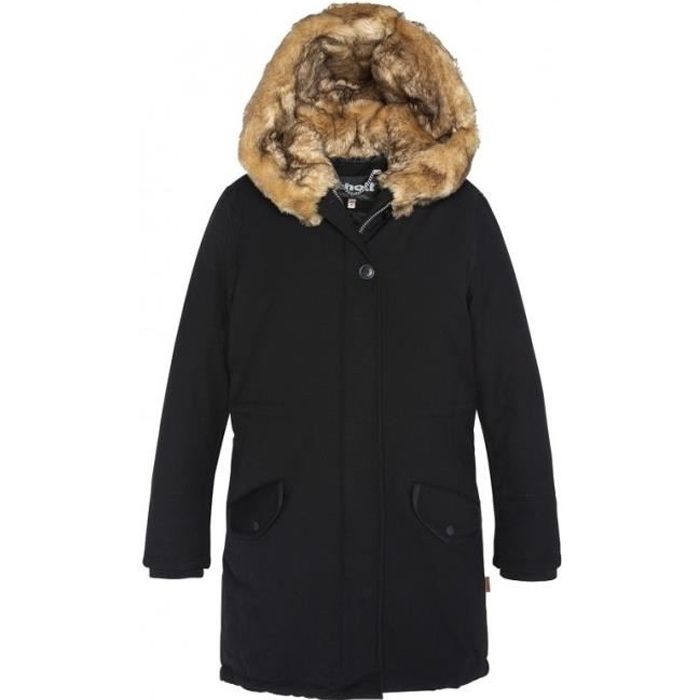 Manteaux Manteau Schott long femme JKTHEAT2W Noir