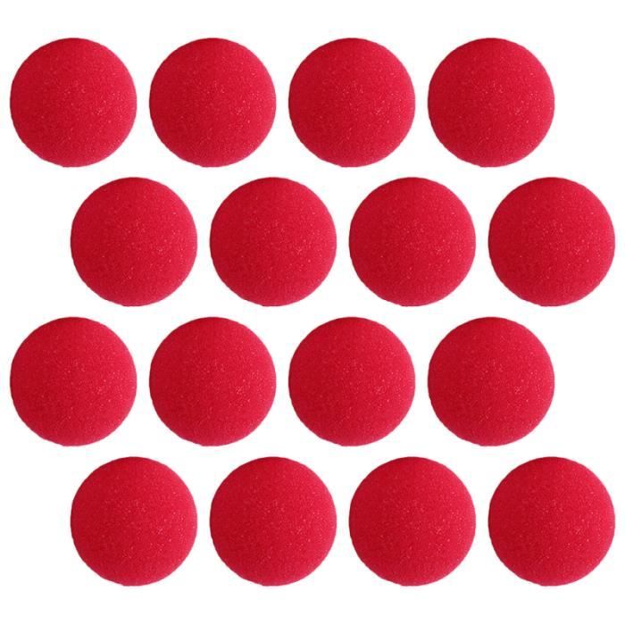 Nez de clown de cirque rouge nez rouge 50 mm nez éponge rouge pour accessoires de performance drôles 40pcs