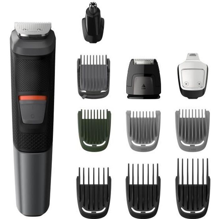 PHILIPS MG5730/15 Tondeuse Barbe / Cheveux : 11 en 1 - tondeuse nez, oreilles, corps - Lames DualCut - Etanche - Autonomie 80 min