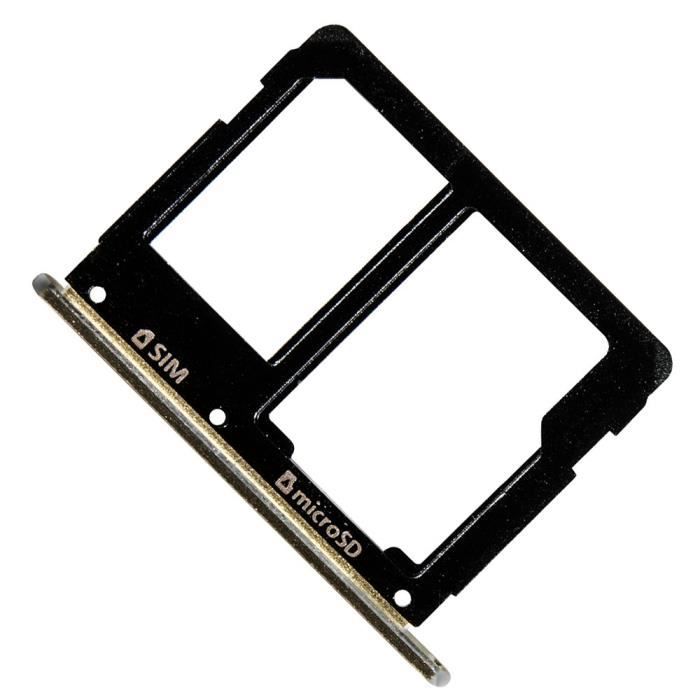 Samsung Galaxy A3 et A5 2016 (SM-A310F, SM-A510F) Tiroir Carte SIM et Micro-SD Original, Doré