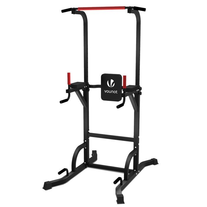 VOUNOT Barre de Traction Ajustable Station de Musculation Multifonction Réglables Dips Stable pour Entraînement à la Maison