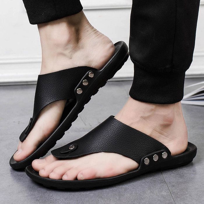 Sandales-tongs Pour Femmes Avec Sangle à La Cheville - Plates, Multicolores, Tailles 35 à 44 - Faux Cuir - Neufes Sans Emballage