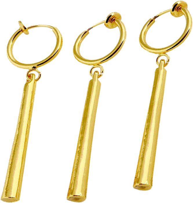 Boucles D'Oreilles Unisexe Style Zoro - Argenté Inox - Neuf Sans Emballage