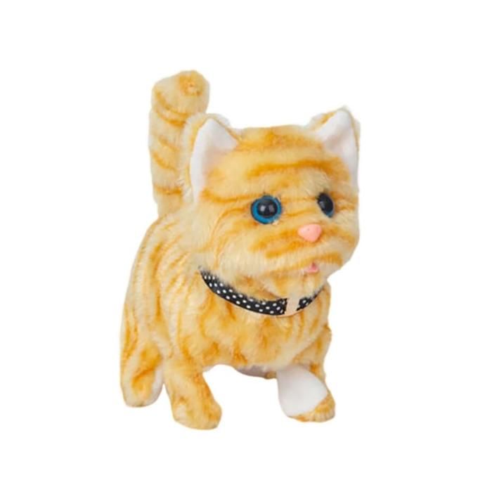 Comparer les prix de Jouet électronique pour chat avec collier qui miaule, marche et remue la queue, cadeaux pour filles et garçons de 2, 3, 4, 5 ans, 1