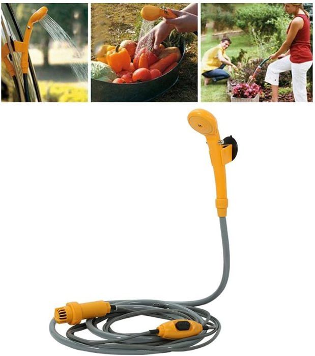Douche De Camping 12V Avec Pompe Submersible - Pour Caravane, Voiture, Jardin - Neuf