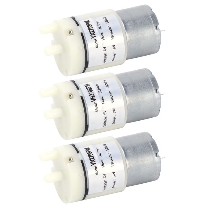 Comparer les prix de Micro Pompe à Membrane Mini Moteur à Eau et Air Sous Vide pour Aquarium Basse Tension Sûre DC 6V