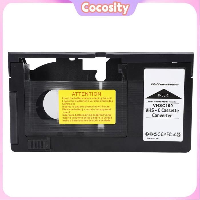 Adaptateur de cassette VHS C VHS convertisseur vidéo VHS C VHS cassette dadaptateur motorisé non compatible avec 8 mm MINIDV
