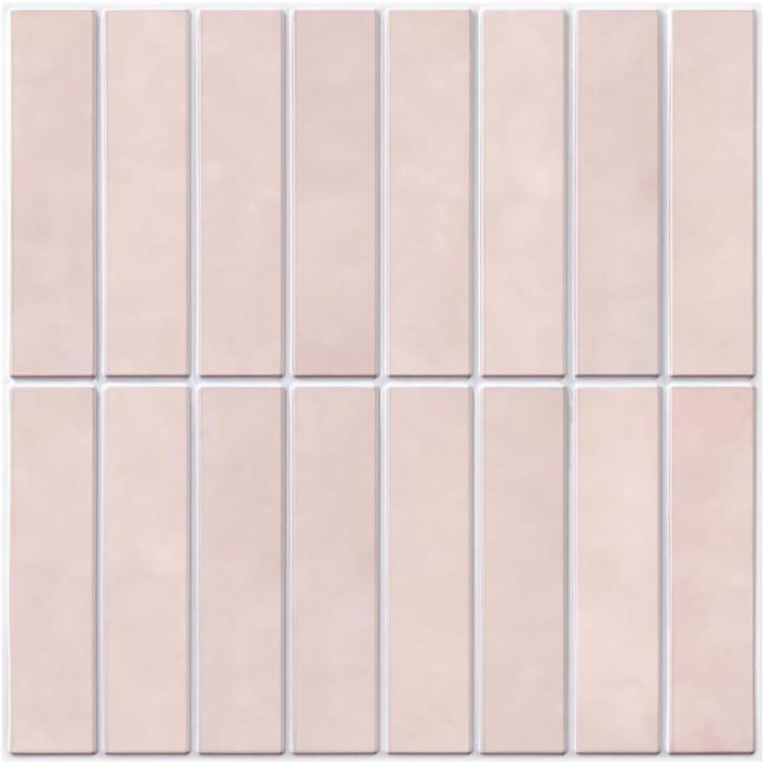 Commomy Carrelage Adhésif Mural 3D FishScale Blanc - Lot 10 Pièces 30,5x30,5 Cm - Dosseret Cuisine & Salle De Bain