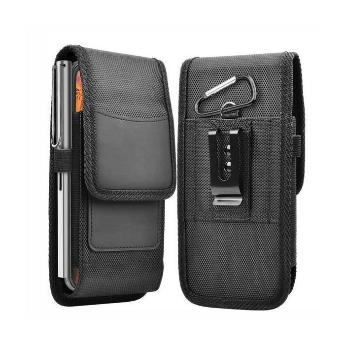 Étui vertical en nylon pour hommes porte-clip de ceinture étui portefeuille sac de taille avec porte-cartes multicolore BANANE