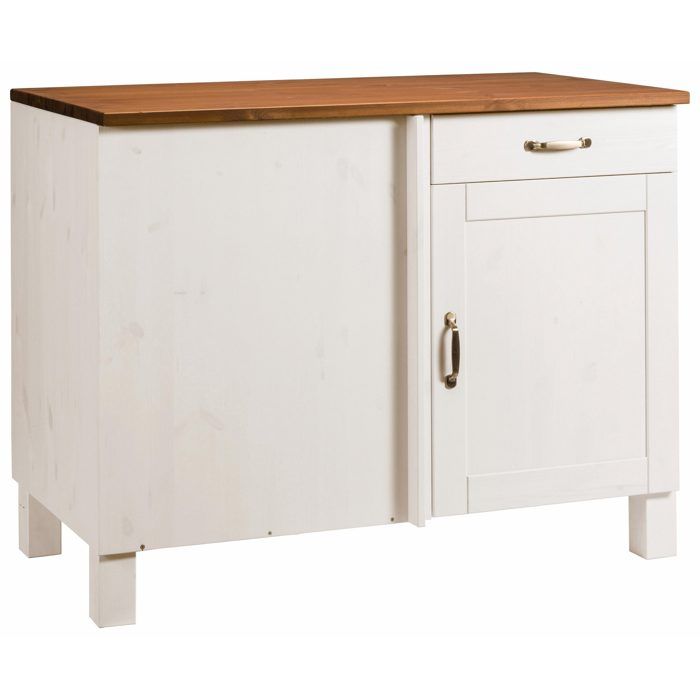 Alby-meuble Dangle 60 Cm Blanc/miel