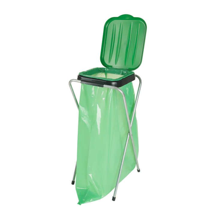 Support de rangement pour sacs poubelle de 120 L VERT