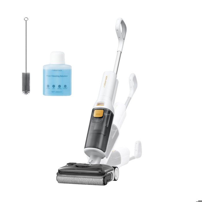 Roborock F25 GT Gen 2 Aspirateur Laveur Sans Fil 20000Pa Brosse Anti Enchevêtrement Autolavage 90°C FlatReach 180° Bords - Roborock