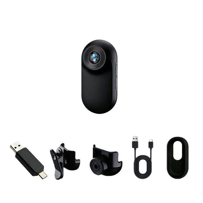 Caméra DAction Portable 1080p pour Cyclisme en Extérieur avec Rotation Magnétique et Anti-Vibration A